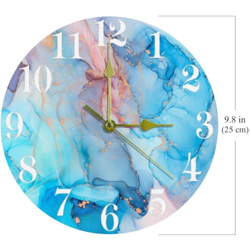 Horloge murale à quartz sans tic-tac de haute précision à piles - 5