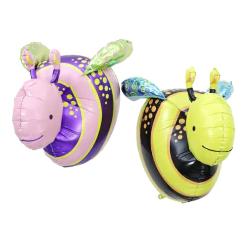 Image of Party Decorz Honey Bee 4D Pink Foil Balloon (23X34 Inch, 1pcs) For Kids Birthday Party Decoration