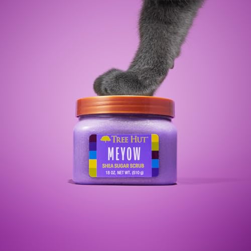 Image of Tree Hut Meyow Shea Sugar Scrub, Exfoliating, Hydrating & Moisturizing Body Scrub with Shea Butter & Nourishing Essential Oils, Smooth & Soften Skin, Limited Edition Scent, 18 oz