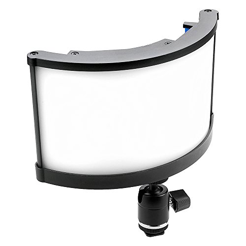 Pro FACTOR Radius Pico Luce Grandangolare - 4x9in 10x22cm Luce per Telecamera Dimmerabile Bicolore Curva 3200-5600K