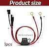 SAE Battery Connector - 2FT SAE to Ring Terminal Extension Cable with Waterproof Cover, AWG SAE Connector for Car, Motorcycle, and Tractor Battery Charging- Quick Connect/Disconnect #1