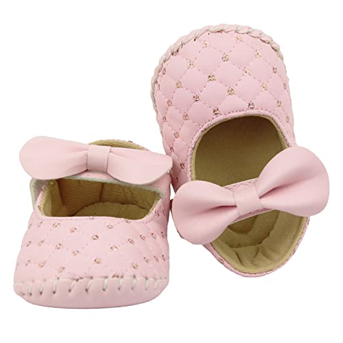 Image of Neska Moda 6 To 12 Months Baby Girls Synthetic Leather Self design Sandal Booties-BT1620