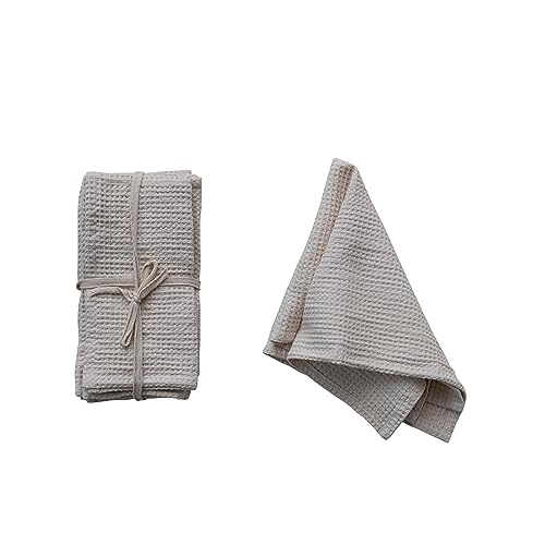 Servilletas cuadradas de lino y algodón 18 pulgadas, pack de 4 miniatura 1