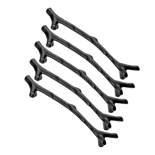 Fyearfly 5pcs Tree Branch Furniture Handles, Zinc Alloy Twig Pulls Cabinet Door Handles Metal Drawer Knobs