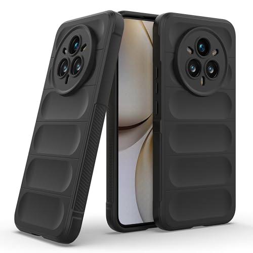 Image of amazon basics Back Case Cover for Realme 14 Pro Plus 5G | Compatible for Realme 14 Pro Plus 5G Back Case Cover | Liquid Silicon Magic with Camera Protection | Black