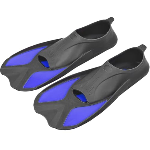 Generico Aletas de buceo ligeras | Natación para Adultos Viaje, Snorkeling con talón envuelto de hoja corta Entrenamiento Hombres y Mujeres Actividades en Piscina