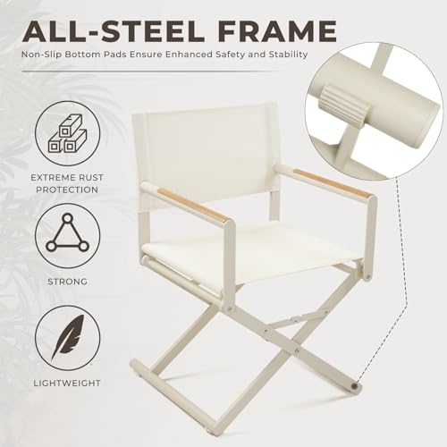 Grand-patio-2-Pack-Folding-Sling-Chairs-Outdoor-Chair-Set-of-2-Woodgrain-Armrests-Patio-Chairs-Outdoor-Apricot Grand patio 2 Pack Folding Sling Chairs Outdoor Chair Set of 2 Woodgrain Armrests Patio Chairs Outdoor Apricot