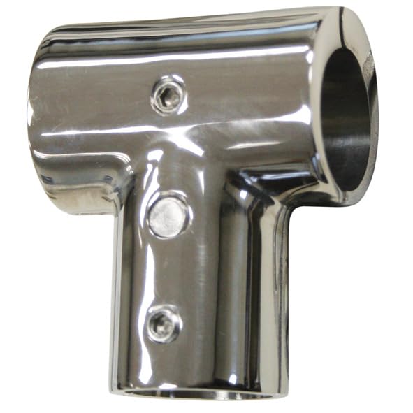 Relingfitting T-Stück klappbar für Rundrohr Ø 22 mm Edelstahl V4A 1 Stück A4 AISI 316 Boot Reling AISI316 Bimini