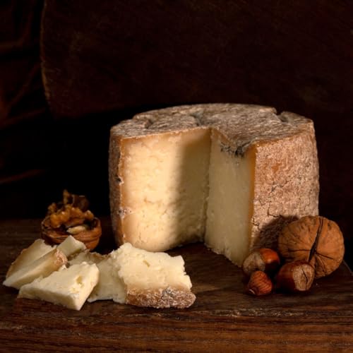 Productos de Asturias Queso D.O.P. Gamoneu del Valle | Queso Azul Artesano Ahumado 2,2 kg aprox – Curación en Cuevas, 90 % Vaca / 10 % Cabra – Envío Gourmet