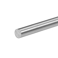 Vista 3 de uxcell Varilla de acero redonda, herramienta de barra de torno HSS de 0.197 in, 5.906 in de largo, para engranajes de eje, taladradora, taladradora