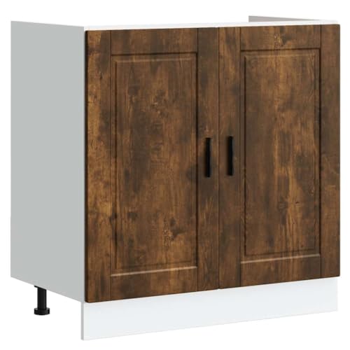 【Piedini regolabili:】 I piedini di questa base per lavello possono essere regolati in altezza per adattarsi al layout della cucina.