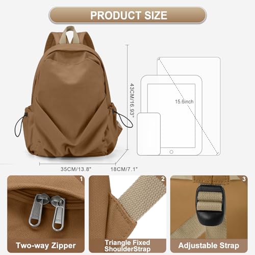 Wepoet Backpack For High School Teen Girls Boys Simple Casual Daypack College Backpack Travel Laptop Backpack 14 Inch Classic School Bag For Women Men Cute Student Bookbag thumb #1