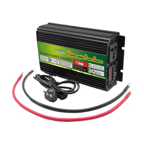 Power Inversor Corriente Onda Sinusoidal Modificada DC 12V AC 220V 230V 50HZ/60HZ Potencia 800W 1000W 2000W UPS Inversor Coche Carga Ventilador Inteligente(2000W 1000W,24V)