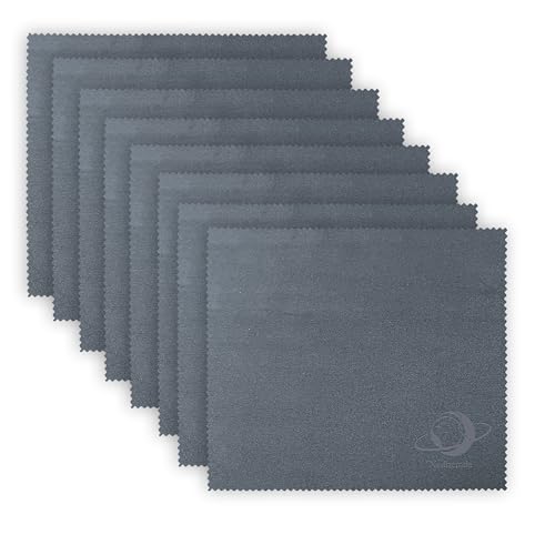 Xcdhemde 8 Pièces Chiffon de Nettoyage 20 x 21cm en Microfibre pour Verres, Lunettes, Chiffon Lunettes Doux et Lavable, Microfibre Lunettes pour Téléphones...