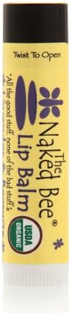 The Naked Bee Lavender And Beeswax Lip Balm, 0.09 Ounce