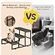 CADUKE 3 Stufen Hundetreppe für Bett & Sofa, robuste Hundetreppe mit Holzbrett, leicht zu erklimmende Haustiertreppe für kleine Hunde und Katzen, bis zu 100 lbs