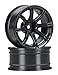 HPI Racing 3308 Work Emotion XC8 Wheel with 26mm/9mm Offset (2-Piece), Black