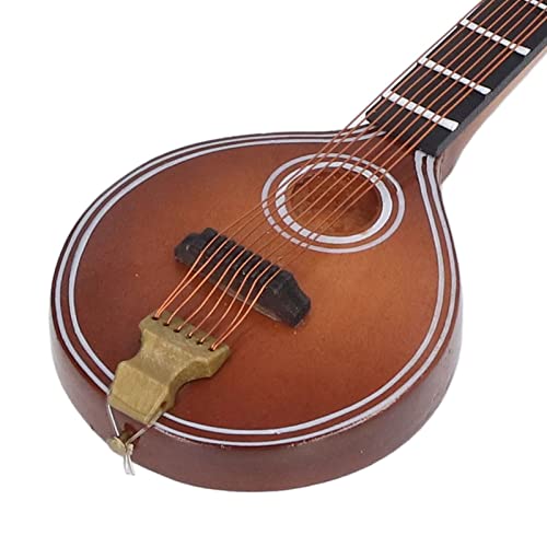 Longzhuo Instrumento musical, mini instrumento de bandolim economia de espaço elegante feito à mão 8