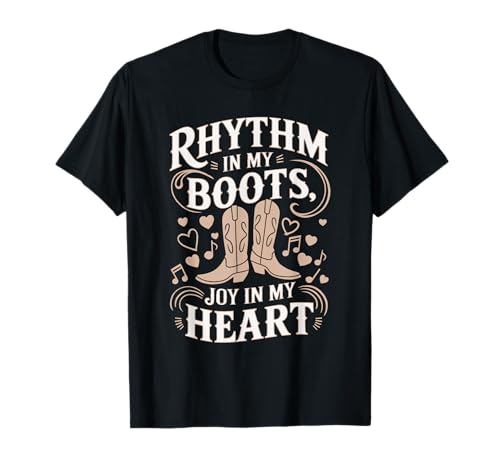 Line Dancing Country Music Western Dance Social Dancing Camiseta