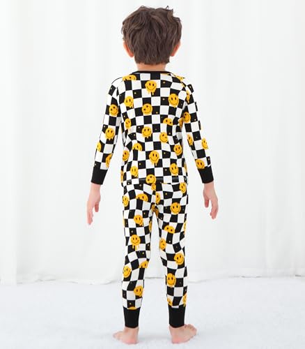 Image of Toddler Boys Girls Clothes Viscose from Bamboo Long Sleeve Top and Pants Clothing Set Soft 2Pcs Kid Outfit