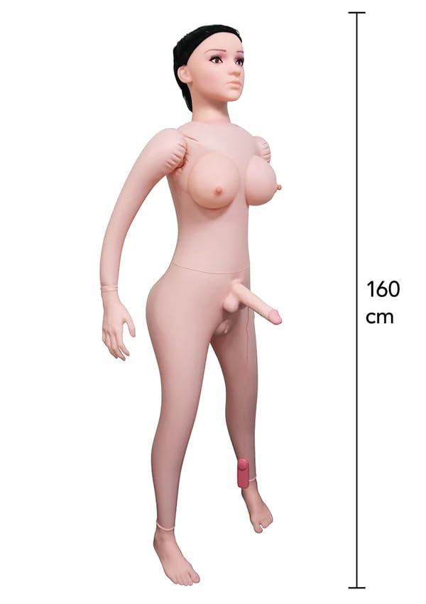 Hidden Desire Shemale Taylor Aufblasbare Liebespuppe 150 cm – Inflatable Love Doll aus PVC & Silikon – Realistische Vibrations-Sexpuppe für Erwachsene – Remote-Control Blow Up Doll