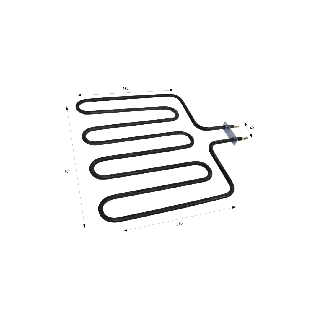 Resistencia para sauna 2 KW 230V 260x300x330mm | Elemento para estufas de sauna | Utilizada para generar calor en saunas domésticas o comerciales | Resistencia Calentador