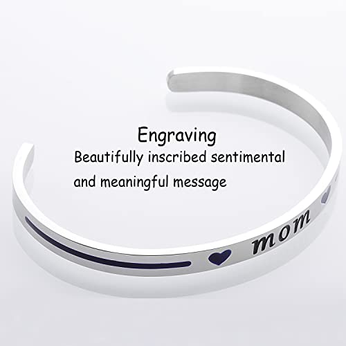 Kivosliviz Deputy Wife Jewelry Police Officer Gift Thin Bangle Bracelet Police Wife Mom Brcelet3