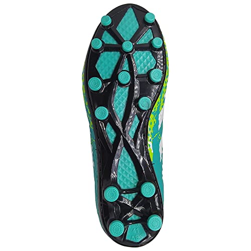 Chuteira Campo de Trava Masculina Futebol Verde Água Runway Tamanho:37;Cor:Verde;Gênero:Masculino