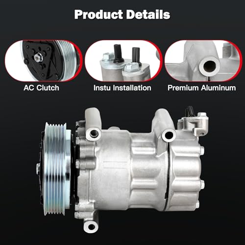 Image of CCIYU AC Compressor w /Clutch for Mini Cooper 1.6L 2006-2016