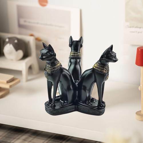Cristal décoratif avec base stable de chat pour bureau et chambre