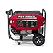 Powermate PM4500 4,500-Watt Gas-Powered Portable Open Frame Generator - COsense Technology - Quiet Operation - Ideal for Home, Camping, RV and Outdoor Activites - Engine Powered by Generac - Red/Black