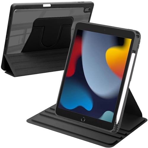 Soporte Triple de Rotación de 360 Grados: La funda viene con un diseño giratorio de 360 grados y la cubierta magnética de tres pliegues se puede plegar en modo de visualización/escritura como quieras