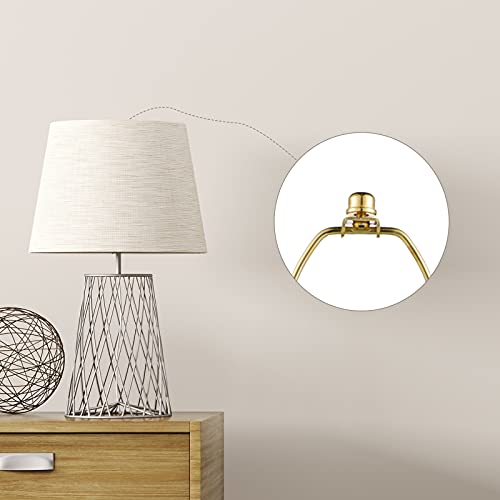 8 Pieces Lamp Finial Knob Lamp Accessories 1/2 Inch Tall Lamp Finials Plated Steel Finials Tapped 1/4-27 For Lamp Harp Tops (Gold) #TOP6