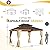 YOLENY 11' x 13' Solid Spruce Wood Gazebo, Hardtop Gazebo with Coated Wood Frame, Waterproof Asphalt Double Roof, Nettings and Curtains for Lawns, Gardens, Decks, and Patios