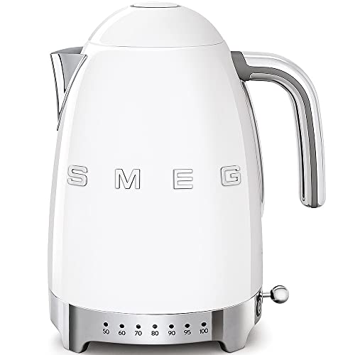 Smeg SMEG KLF04 - Bollitore a temperatura variabile, 22,3 x 28 x 17,1 cm, colore: Bianco