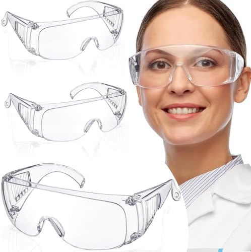Nuyoah Safety Glasses Transparent Protection Glasses Anti-fog and...