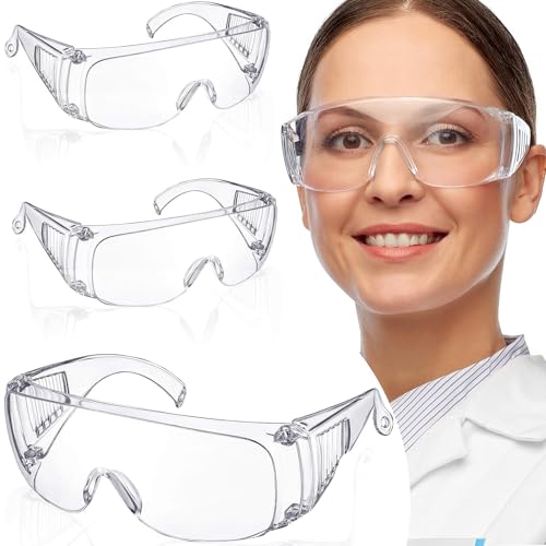 Nuyoah Gafas De Seguridad Gafas Proteccion Transparentes Gafas Seguridad Antivaho y Antipolvo Gafas Protectoras Para Bricolaje Construcción Laboratorio Uso Lndustrial 5 Pcs (5PCS)