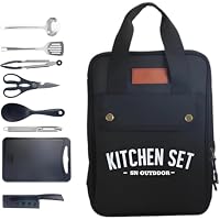 Amazon.co.jp: キャンプ用調理器具セット、8点セット バーベキュー BBQ