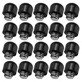 POPETPOP 50 Stück Scherengeräuschdämpfer für Friseurscheren 3,0mm Schraubendurchmesser Metall Schwarz Geräuscharm für Salon und Heimgebrauch