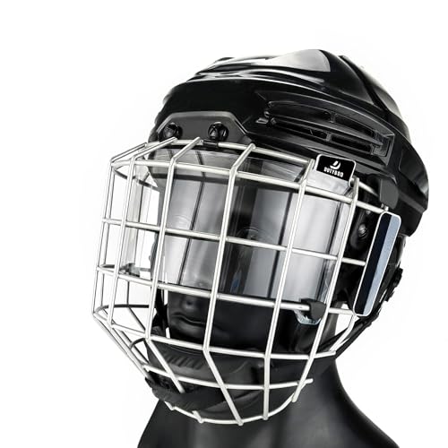 Hockey Helmets Visor Inside Anti-Fog Universal Hockey Visor Fits Both Youth and Adult Hockey Helmet Visor