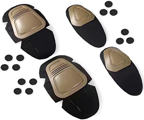 Everdano Tactical Combat Knee & Elbow Protective Pads for Military Airsoft Hunting Pants