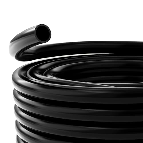 Image of Alpine Corporation 100' PVC Tubing with 1 /2 inch Inside Diameter for Ponds and Fountains, Black