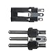 3-poliger XLR-Anschluss, XLR-Kabelanschluss männlich und weiblich für DMX-Signalkabel oder Audio-Mixer-Mikrofonanschluss (Metallgehäuse, 4 Sätze grün).