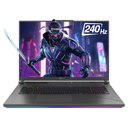 ASUS ROG Strix G18 Gaming Laptop, Intel i9-14900HX, 64 GB DDR5 RAM, 2 TB PCIe SSD, 18” WQXGA (2560x1600), Nvidia G-Force RTX 4070, W11 Pro