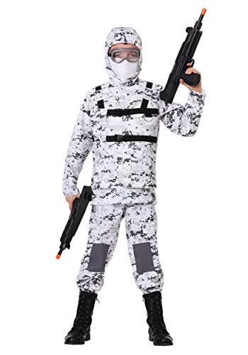 Disfraz Infantil Soldado Camuflaje Invierno Blanco miniatura 2