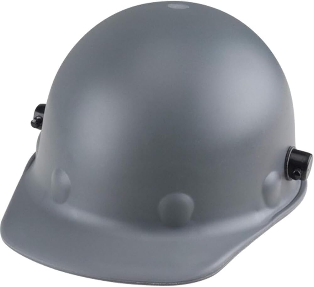 Honeywell Safety Products Safety P2AQRW09A000 Super Eight Fiber Glass Cap Style Ratchet Hard Hat with Quick-Lok, Grey, Medium