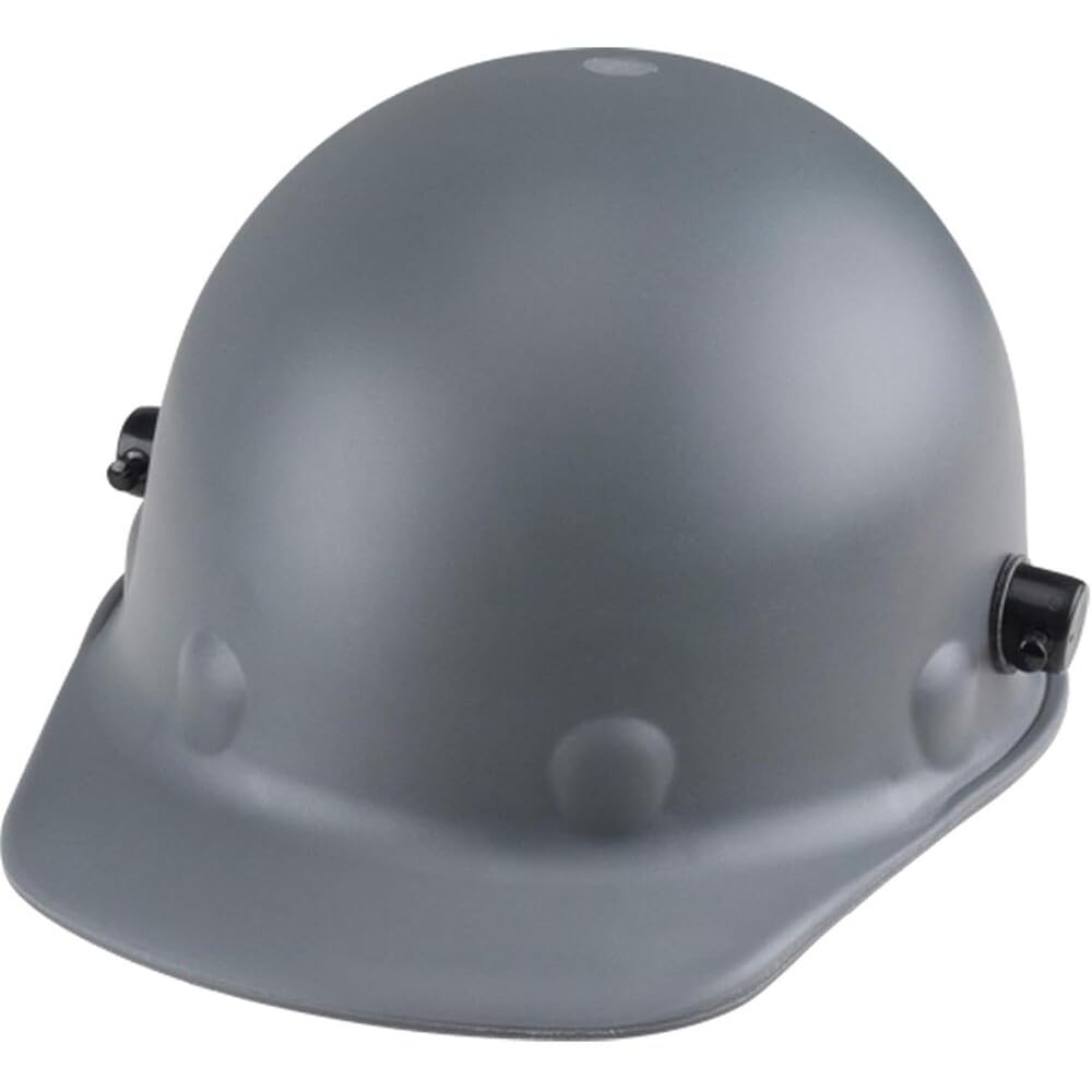 Honeywell Safety Products Safety P2AQRW09A000 Super Eight Fiber Glass Cap Style Ratchet Hard Hat with Quick-Lok, Grey, Medium