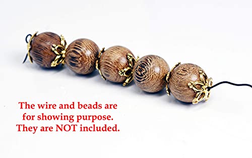 Image of Mandala Crafts Metal Bead Caps for Jewelry Making Bulk Assorted Pack - Bead End Caps for Jewelry Making - Cap Beads for Bracelet Necklace Earrings 375 PCs 9X5mm 5 Colors