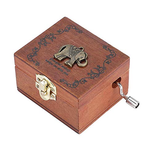 uwows Carillon a manovella in Legno Vintage Sei Il Mio Regalo Sunshine per Gli Amanti della Famiglia Compleanno/Natale/San Valentino (Wood-Tu Sei Il Mio Raggio di Sole