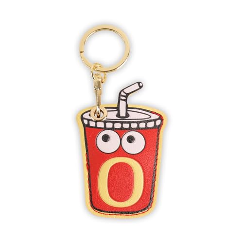 Image of Leather Keychain Case Holder Compatible with Apple AirTag, GPS Airtag Keychain Finder Tracker with Key Ring, Anti-Scratch Protective Air Tag Cover | Leather